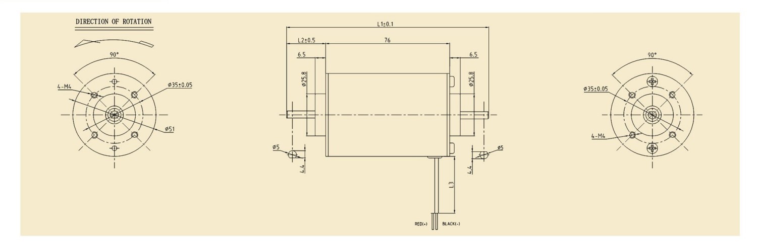 5176SH motor outline