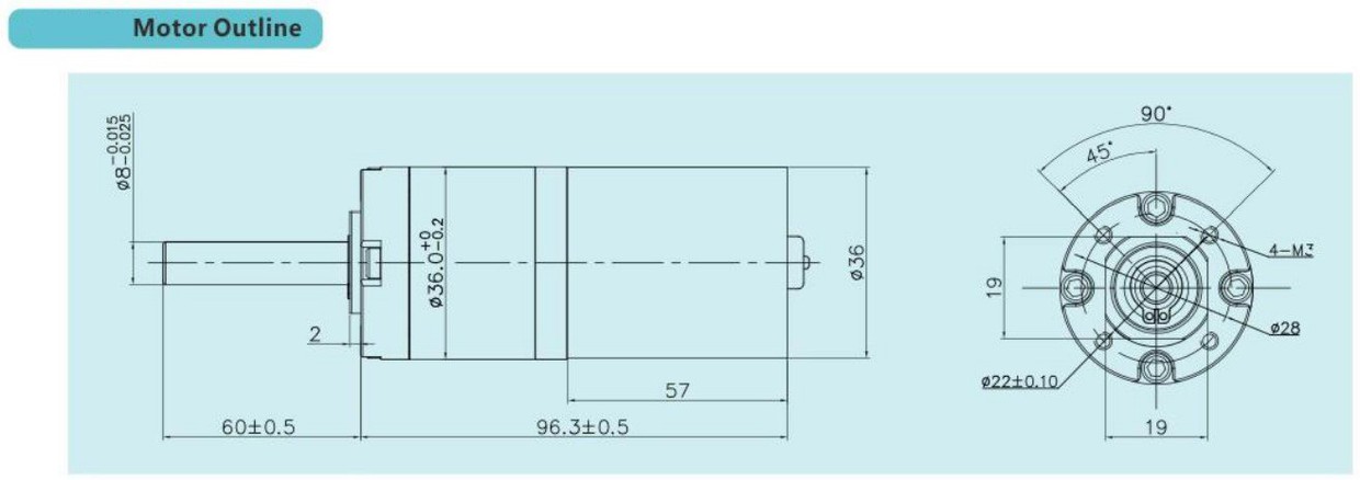 YGA36BL3657 Gear Motor Design YGA36BL3657 Gear Motor Design